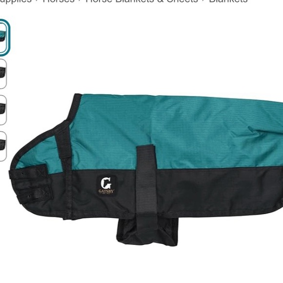 Gatsby Dog Coat NWOT Size Large Teal Color - Picture 2 of 8